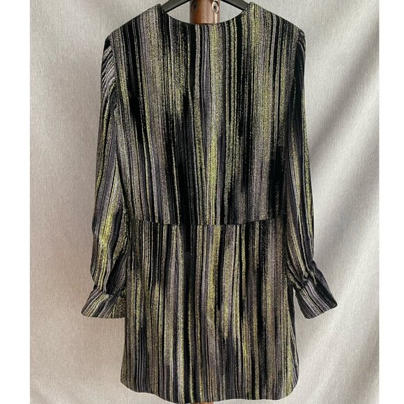 NWT Zadig & Voltaire | “Rain Glitter” Silk-Blend Mini Dress - Picture 8 of 16